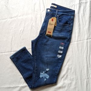 Levi's 721 High Rise Skinny distressed jeans - size 32